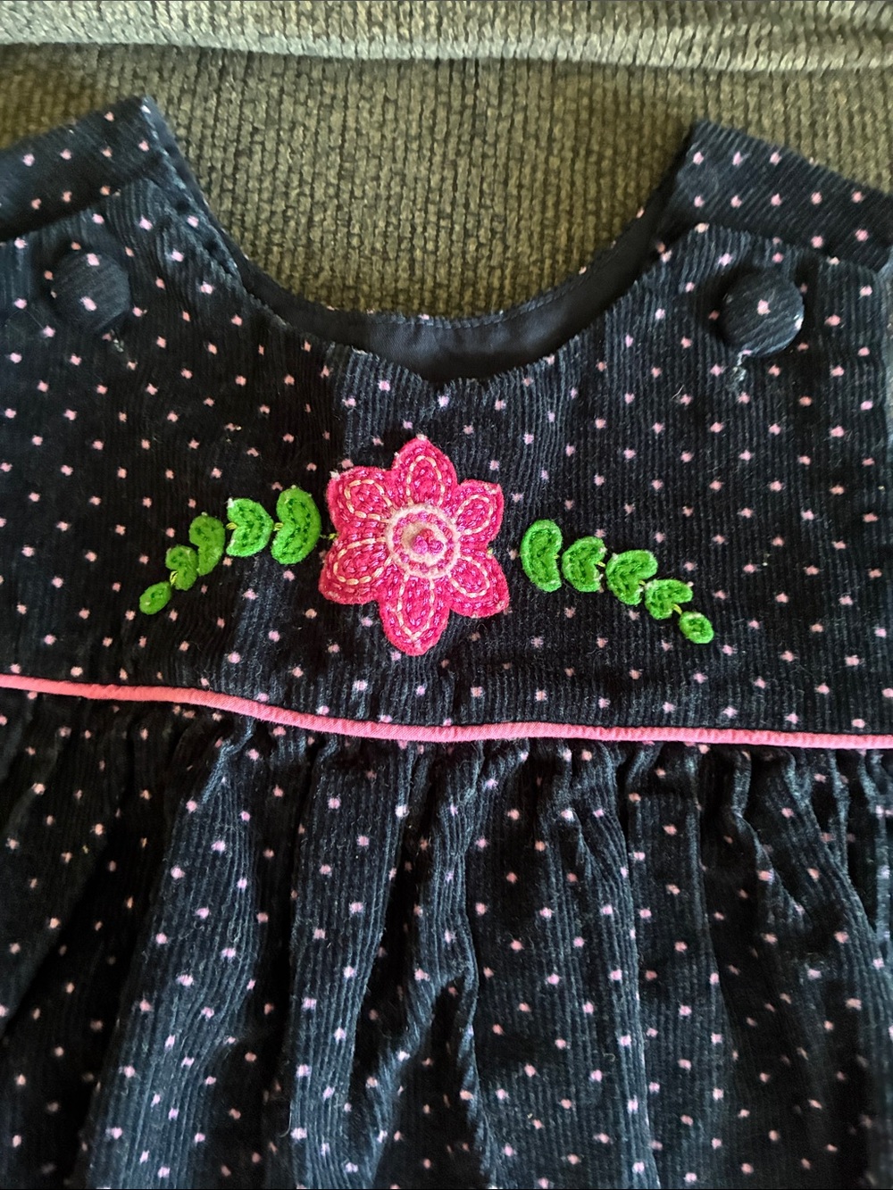 🎆24M Floral Polka Dot Dress🎆 - Picture 2 of 4